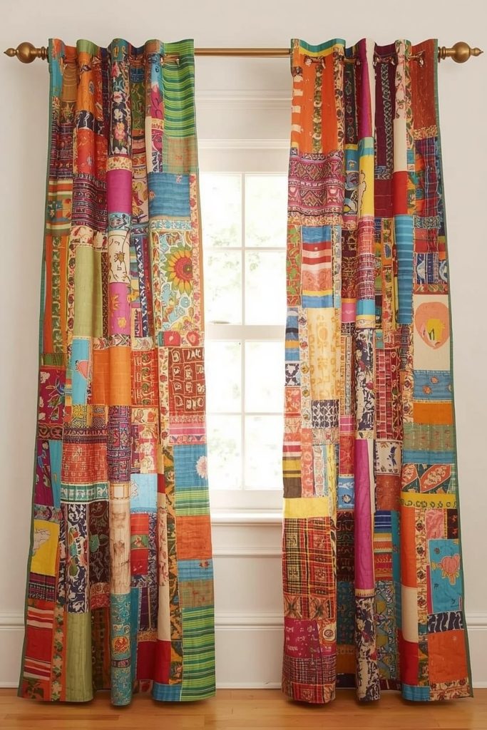 Vintage Lace Boho Window Treatments