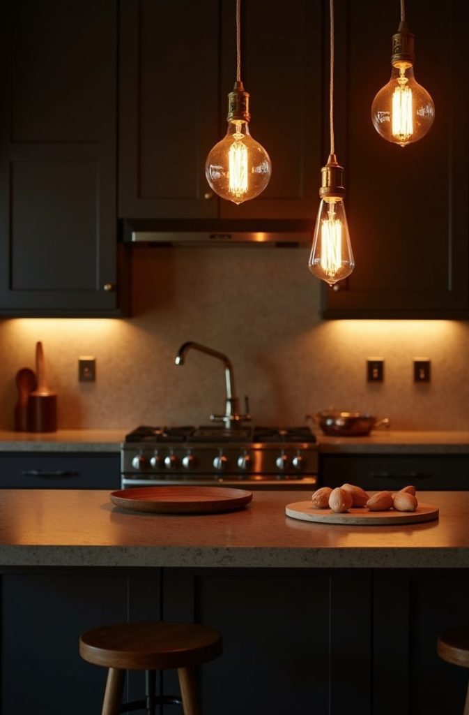 Warm Ambient Lighting with Edison Bulbs