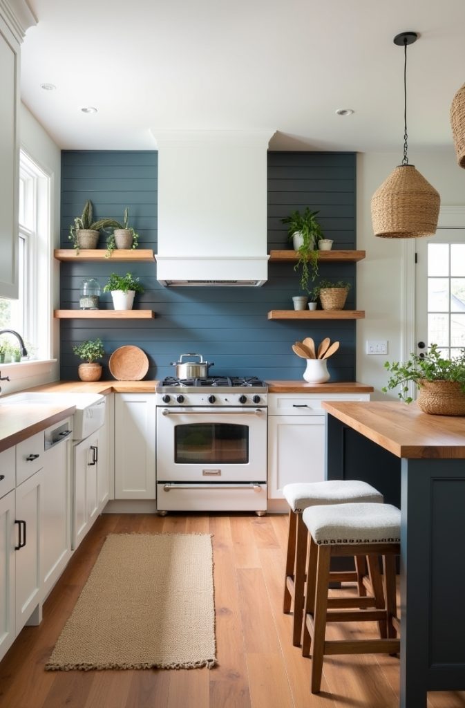 Slate Blue Shiplap Walls
