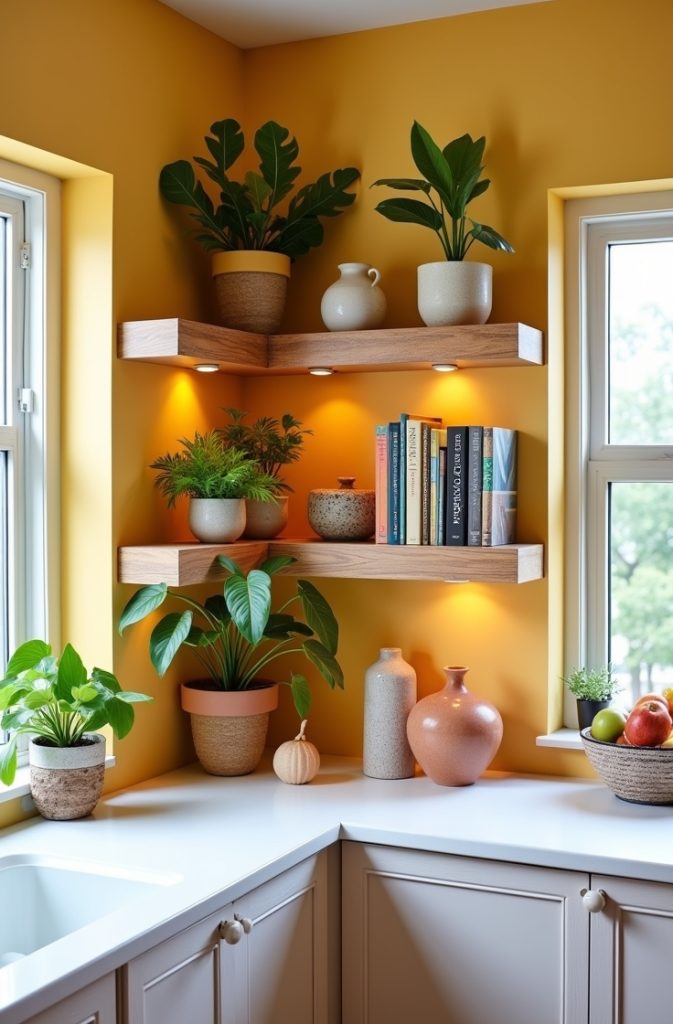 Custom Corner Shelving
