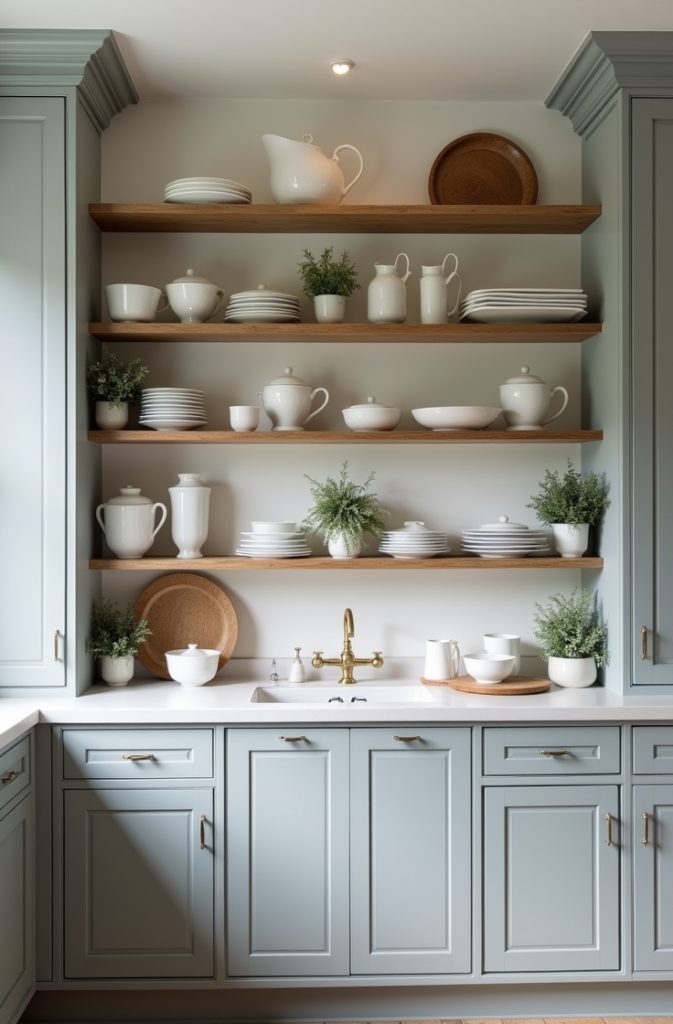 Open Shelving in Grey