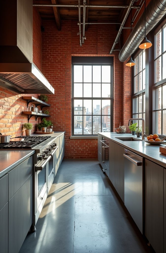 Industrial Open Kitchen
