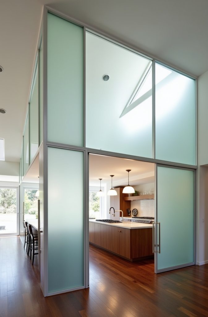 Glass Partition Kitchen