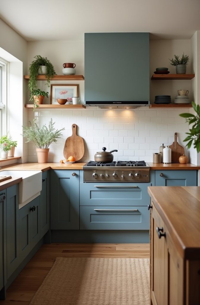 Slate Blue + Oak: Natural for Urban Kitchens