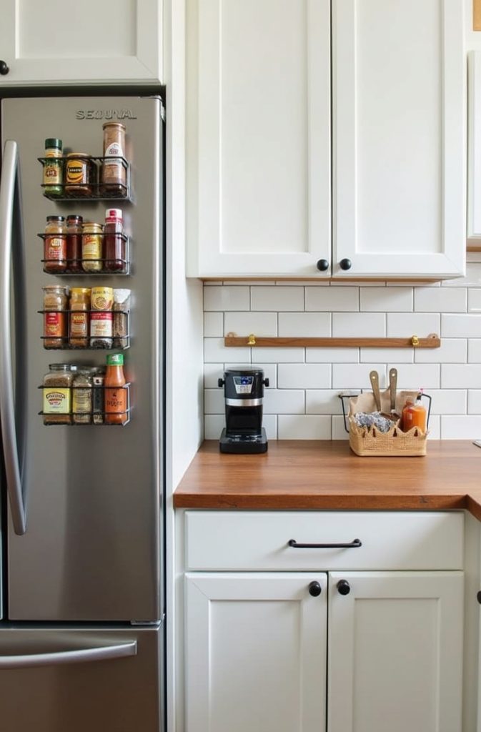 Magnetic Spice Storage to Free Up Counter Space