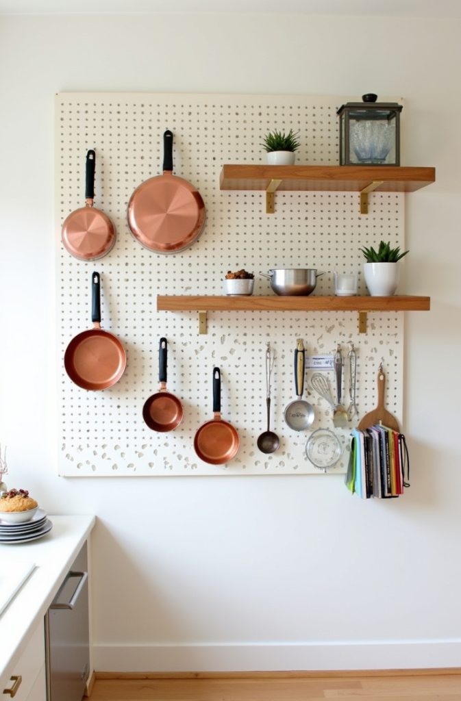 Pegboard Wall for Customizable Storage