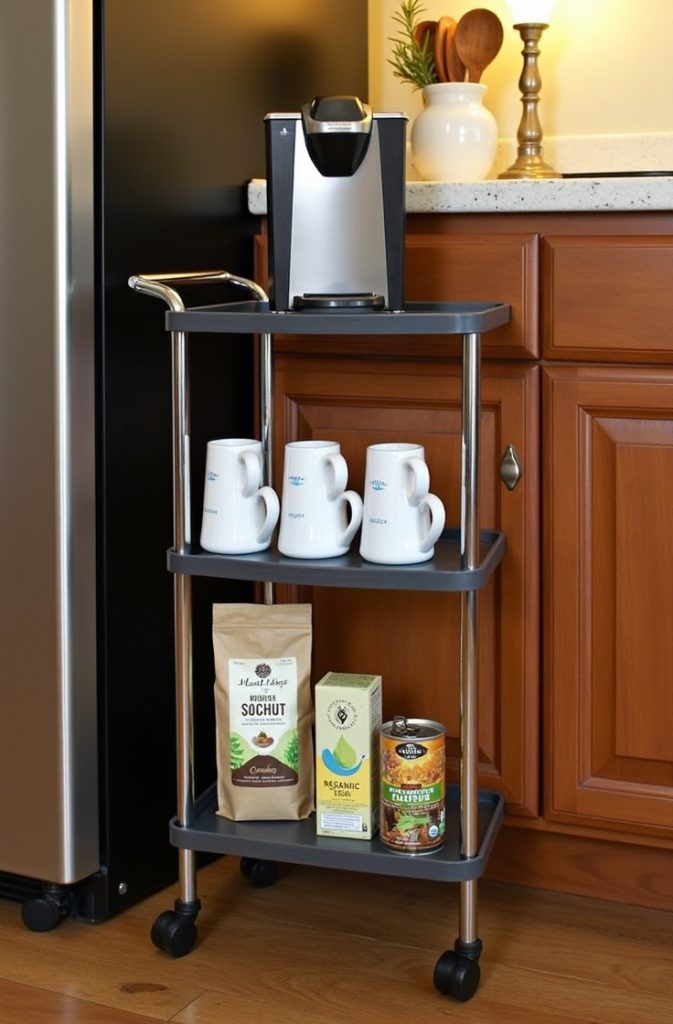 Slim Rolling Cart for Extra Storage