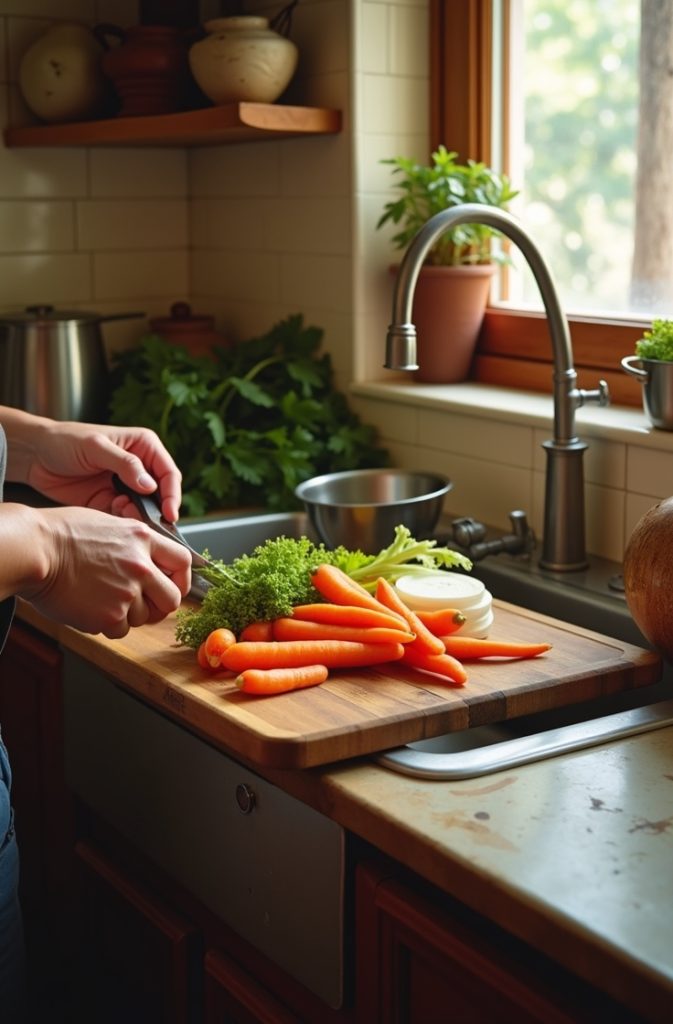 Over-the-Sink Cutting Board for Bonus Counter Space