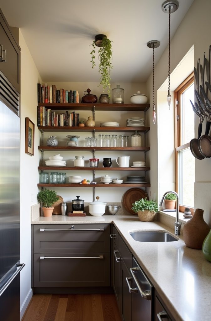 Utilize Vertical Storage to Raise the Ceiling