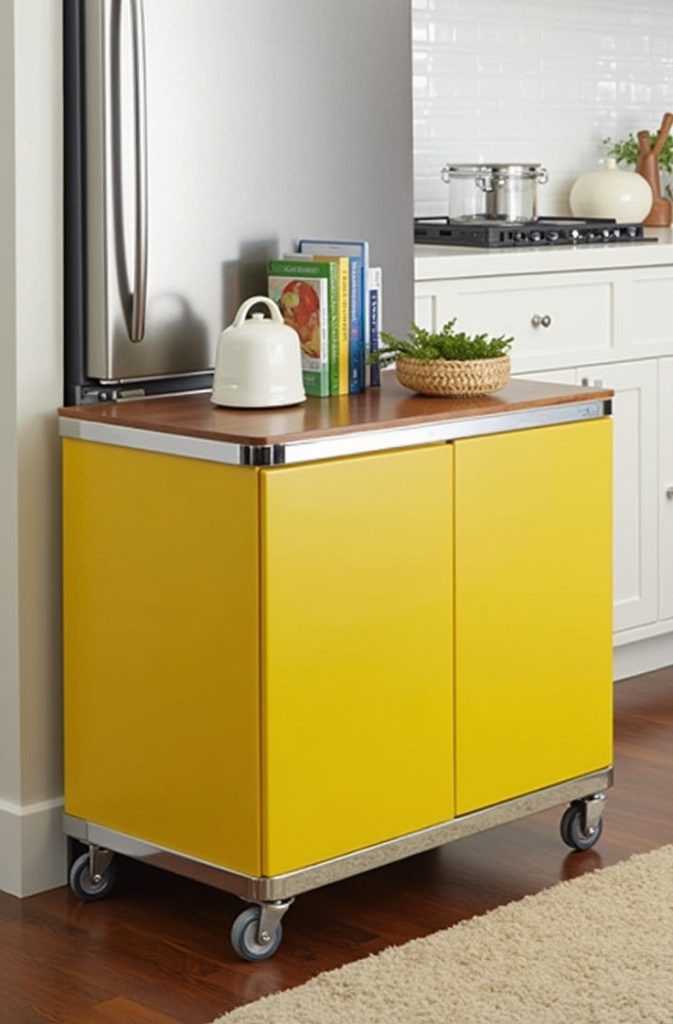 Add a Mobile Cart for Flexible Counter Space