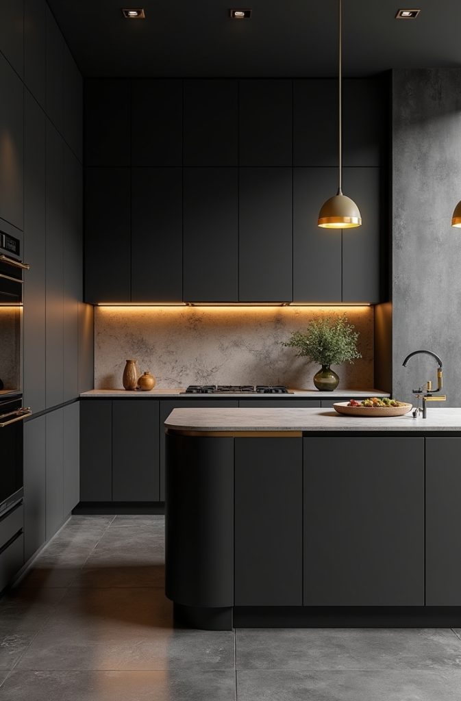 Black and Gold Accents