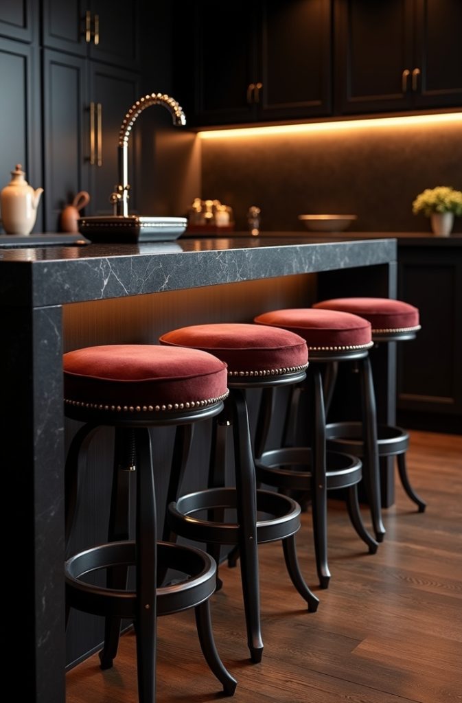 Velvet or Leather Seating