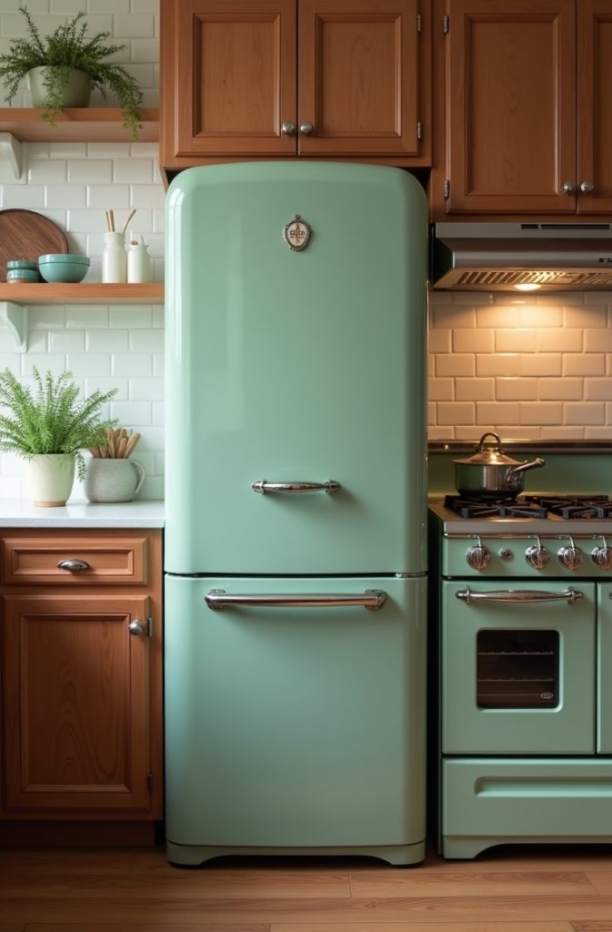 Vintage-Inspired Sage Green Appliances