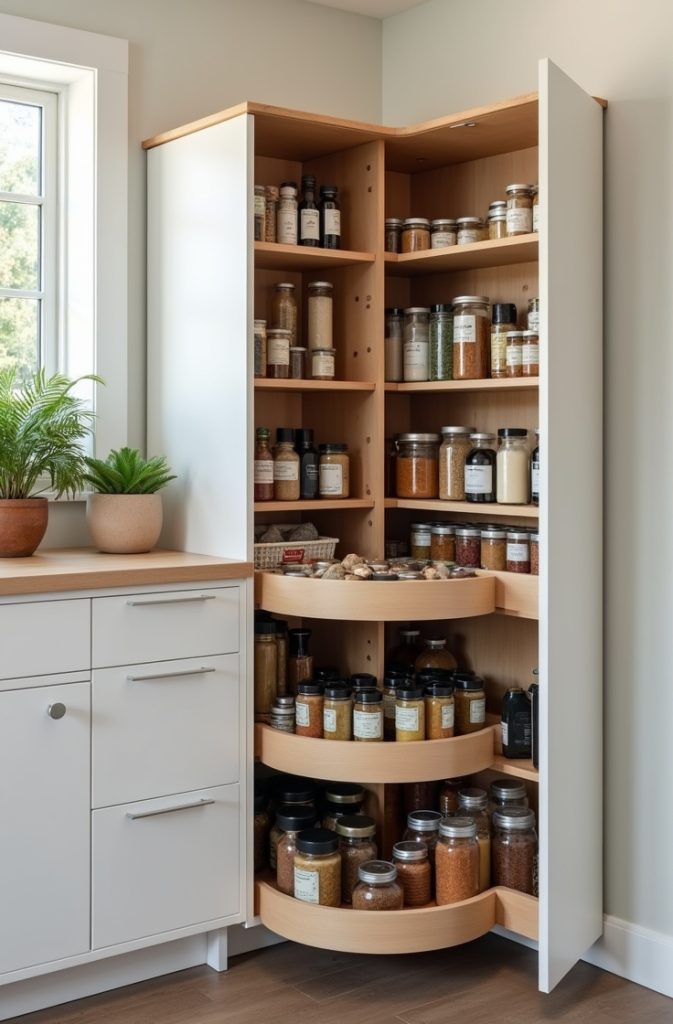 Lazy Susan Corner Cabinets