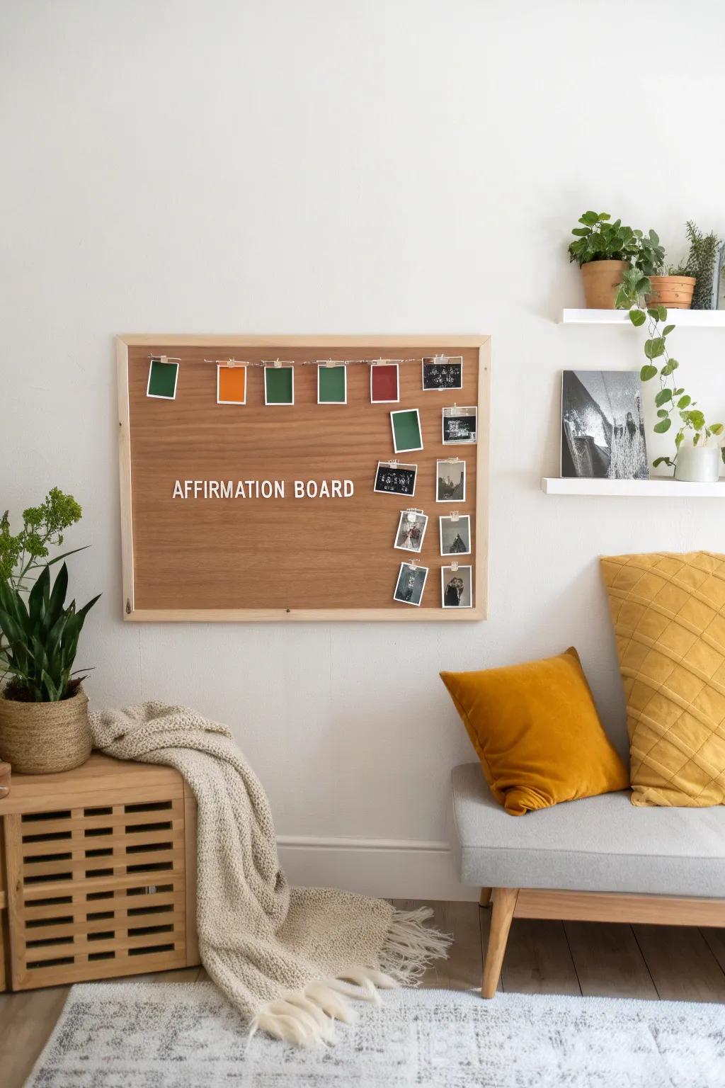 Transform your space with a chic magnetic affirmation wall that inspires and delights every day.