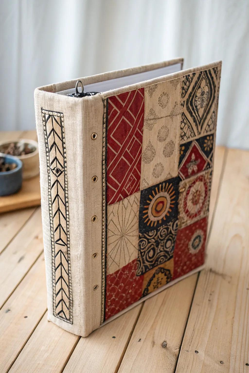 Transform your workspace with an sustainable binder that showcases recycled beauty and minimalist charm.