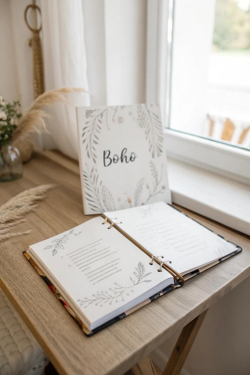 Elevate your organization game with a touch of artistry! Discover the beauty of artistic script on your binder cover. #CalligraphyCraft #MinimalistDesign