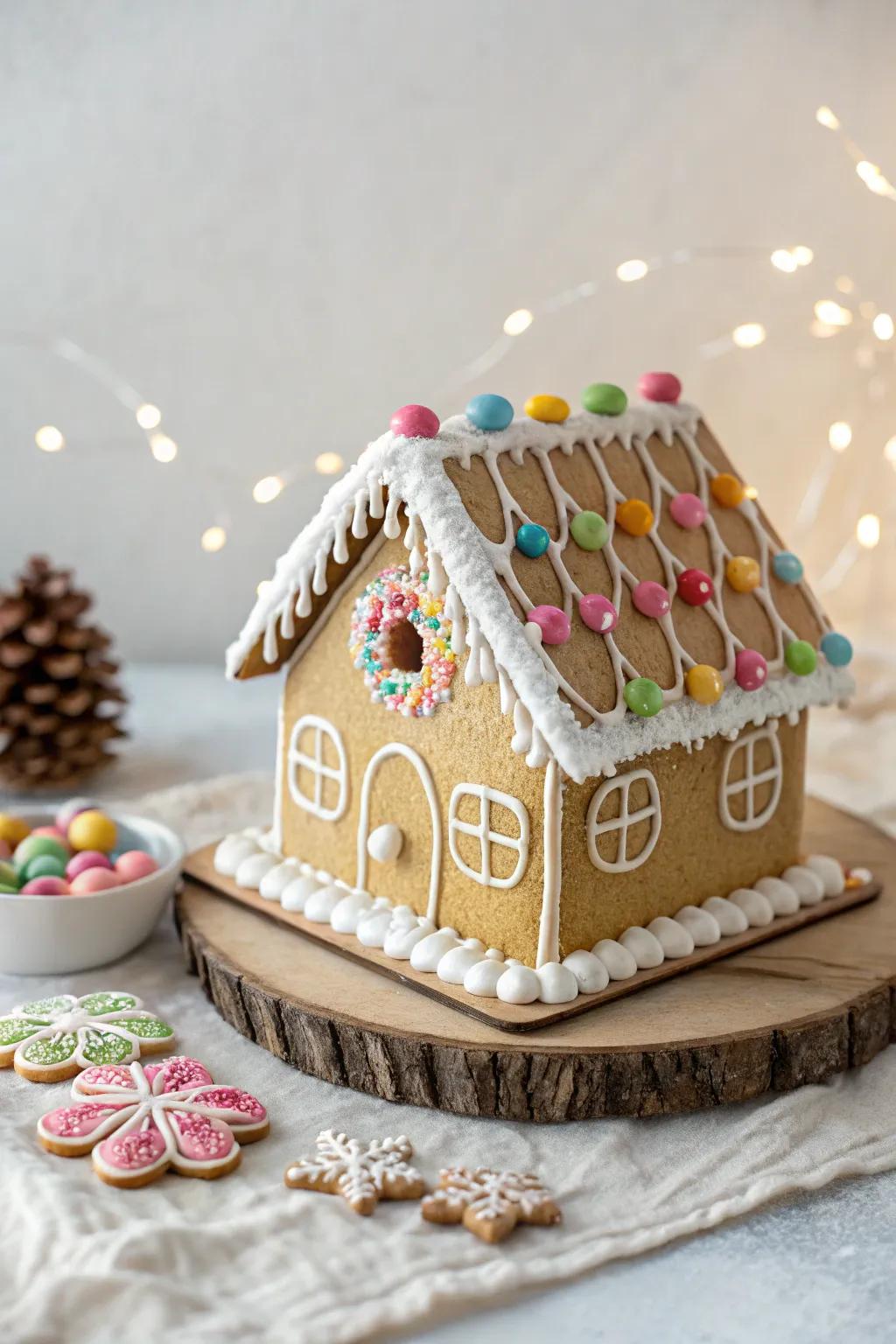 Savor the craftsmanship of a sweet treat abode, where simplicity harmonizes with sugary sophistication.