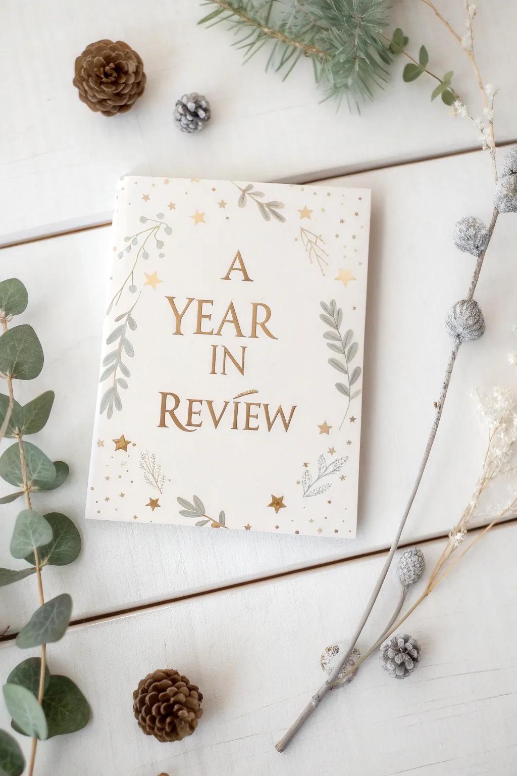 Celebrate your year's highlights with elegant Year-in-Review holiday cards.