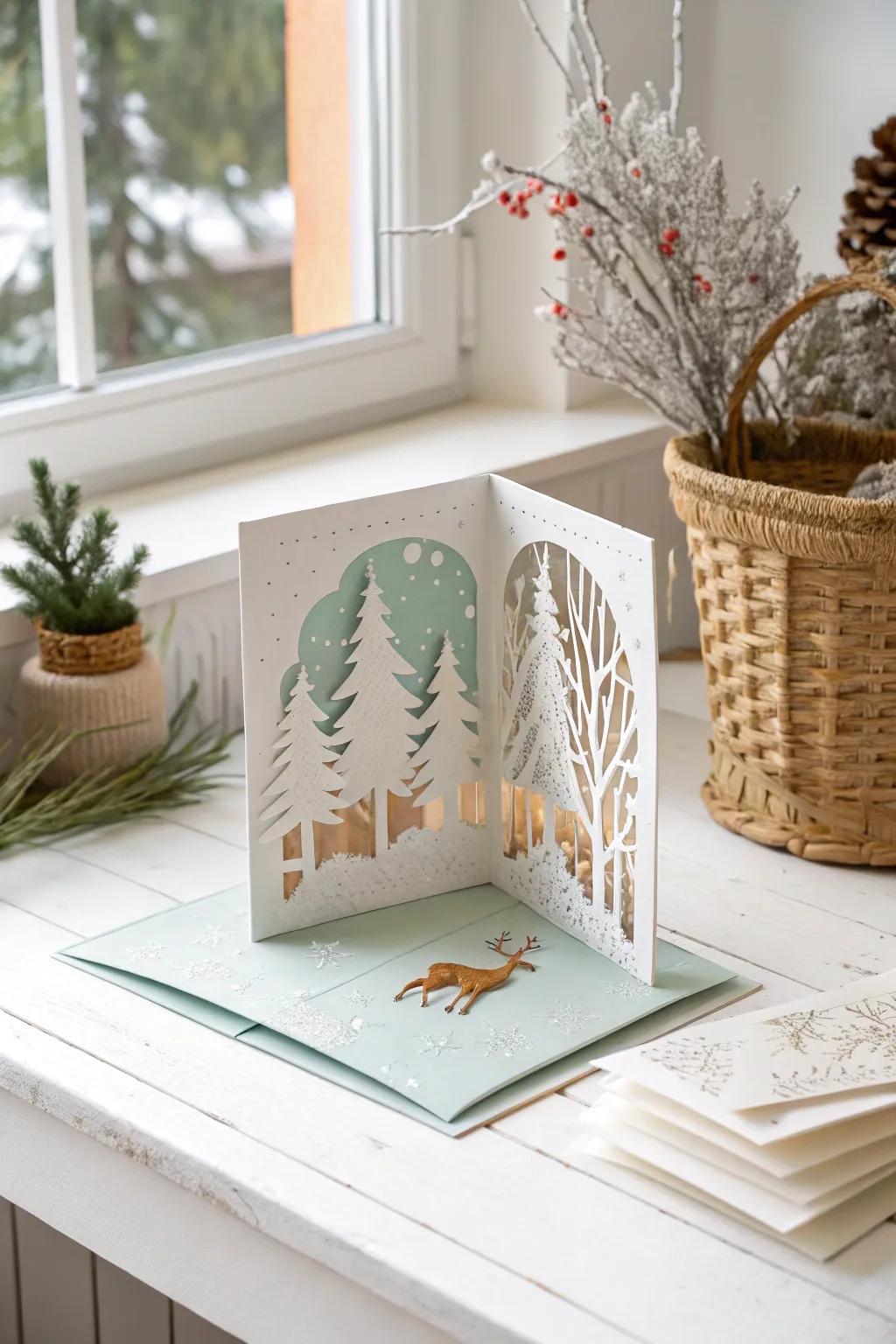 Bring Christmas magic alive with stunning pop-up cards that surprise and delight.