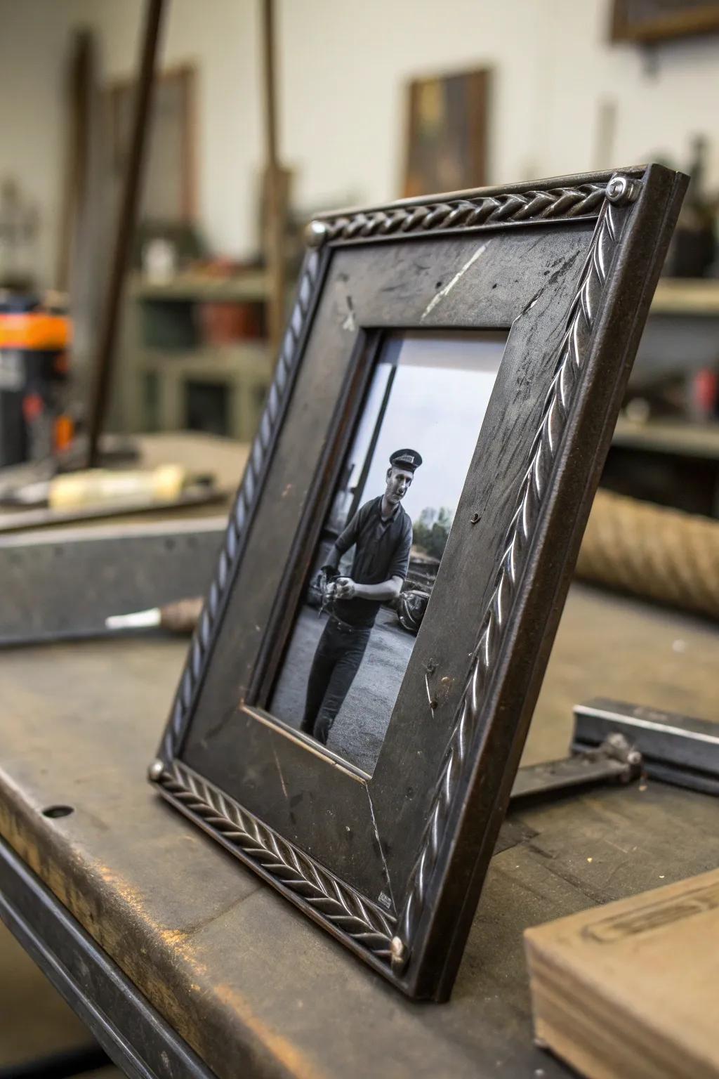 Create a modern welded picture frame that beautifully preserves your cherished moments.