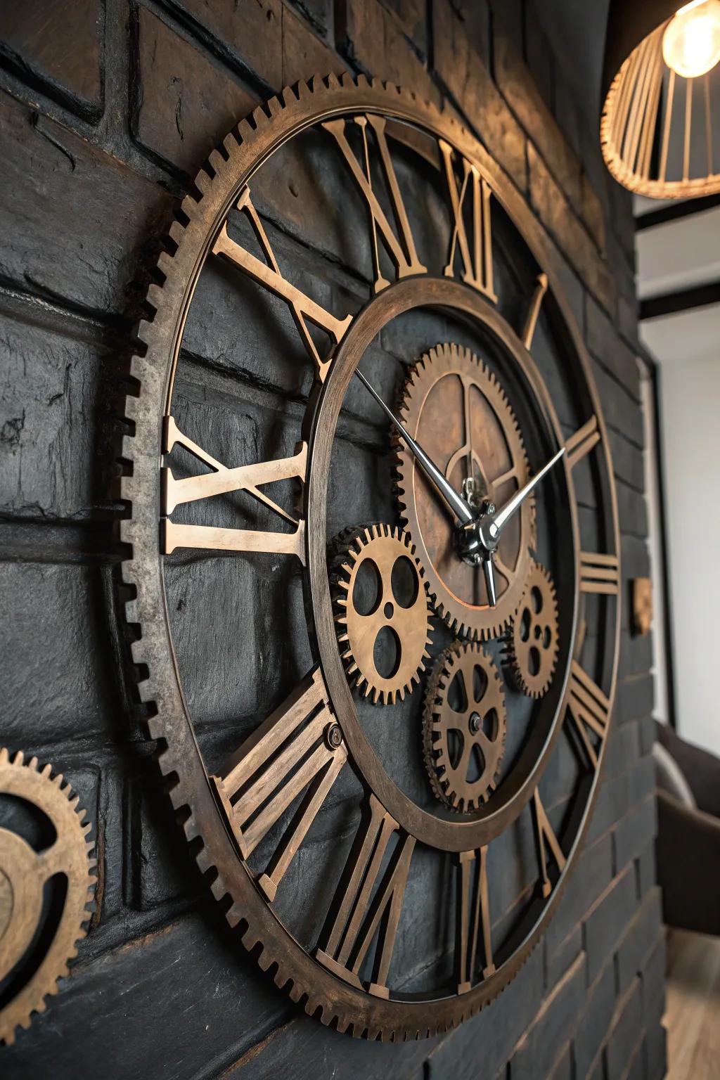 Combine timeless craftsmanship with modern design in a striking metal wall clock.