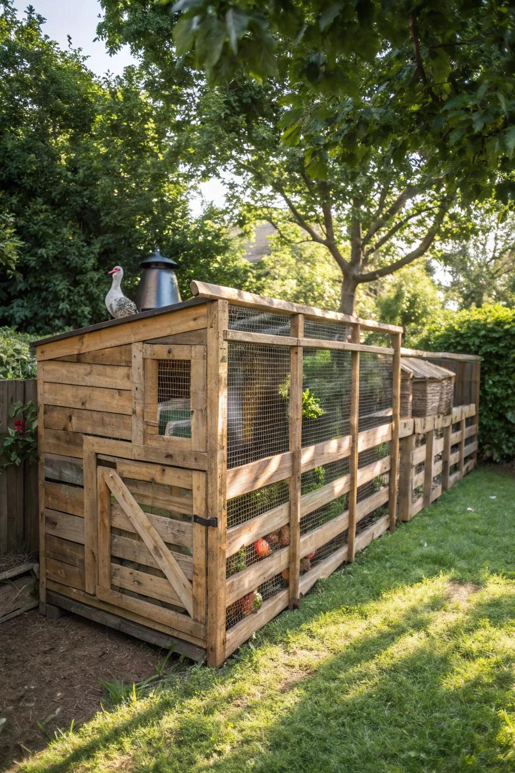 Transform pallets into a rustic masterpiece for your yard.