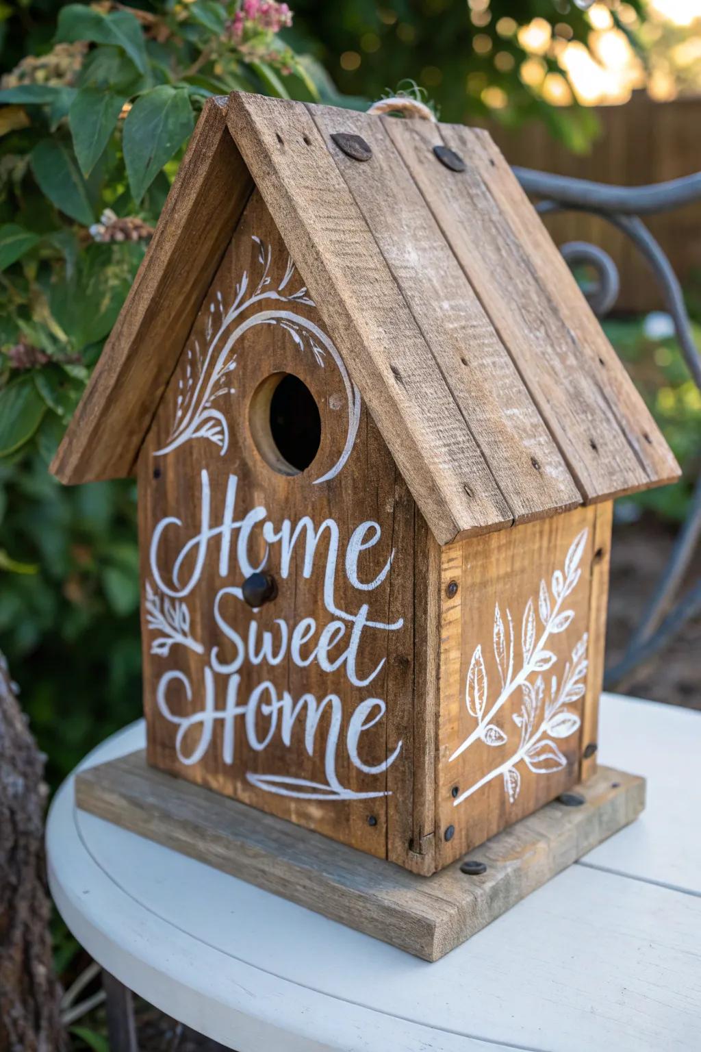 Greet feathered friends using a handcrafted sensation of warmth.