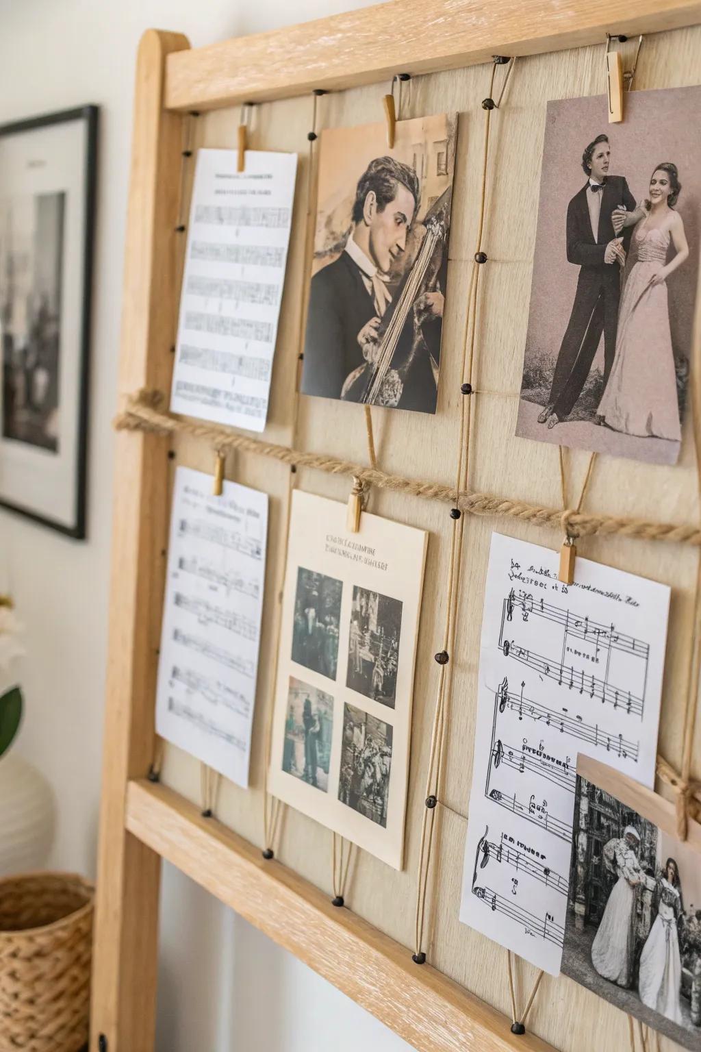 Change your space using a theme collage that displays your desires.