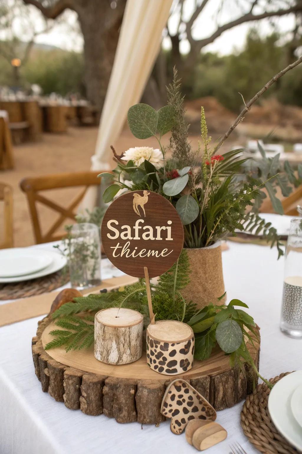 Custom name tags add a personalized touch.