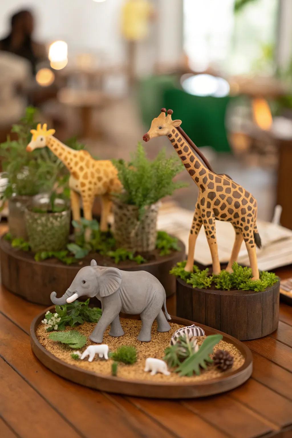 Wildlife miniatures bring the safari spirit to life.