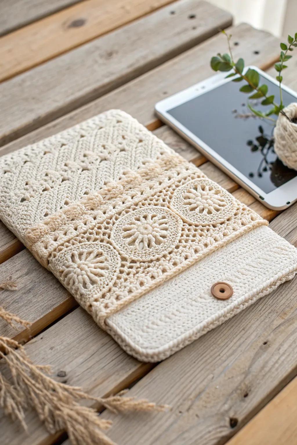 Protect your tech with a bit of handmade charm. 🌿✨