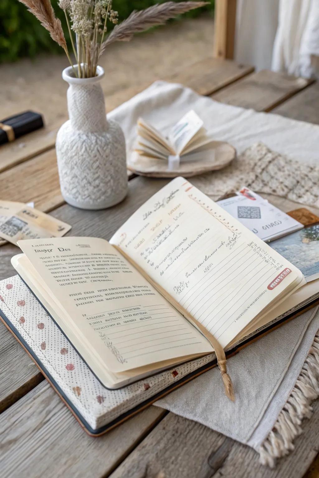 Document your adventures in a unique travel journal that tells your personal story.