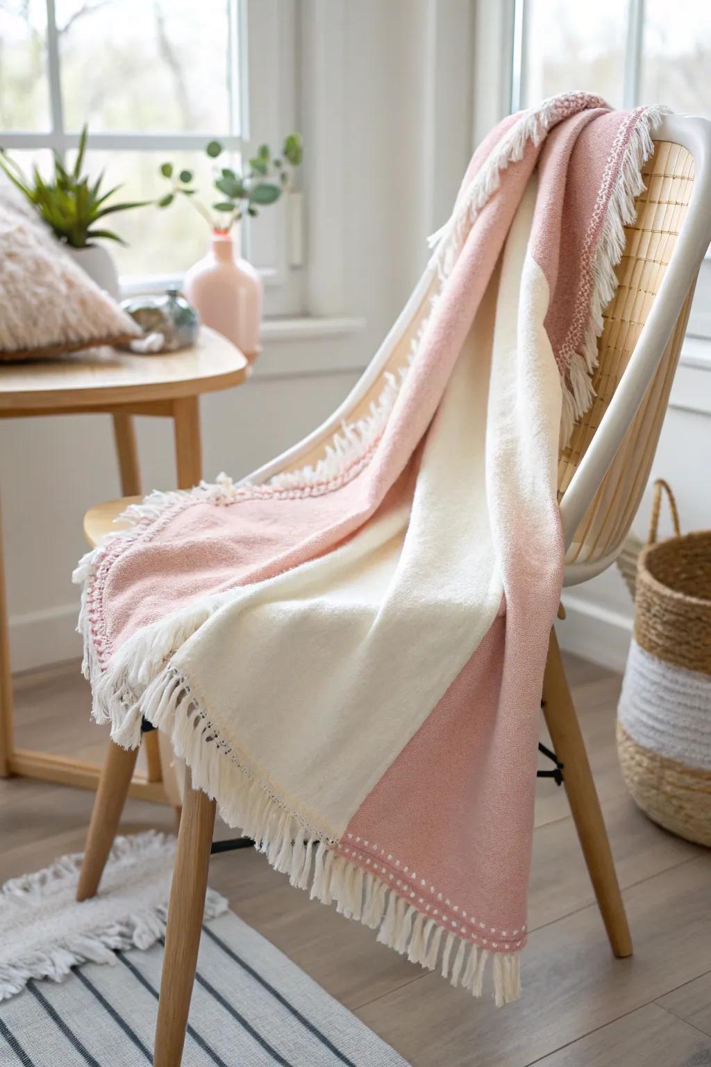 Savor the charm of straightforwardness with this endearing no-stitch fleece baby blanket-an impeccable addition to any child's nursery.