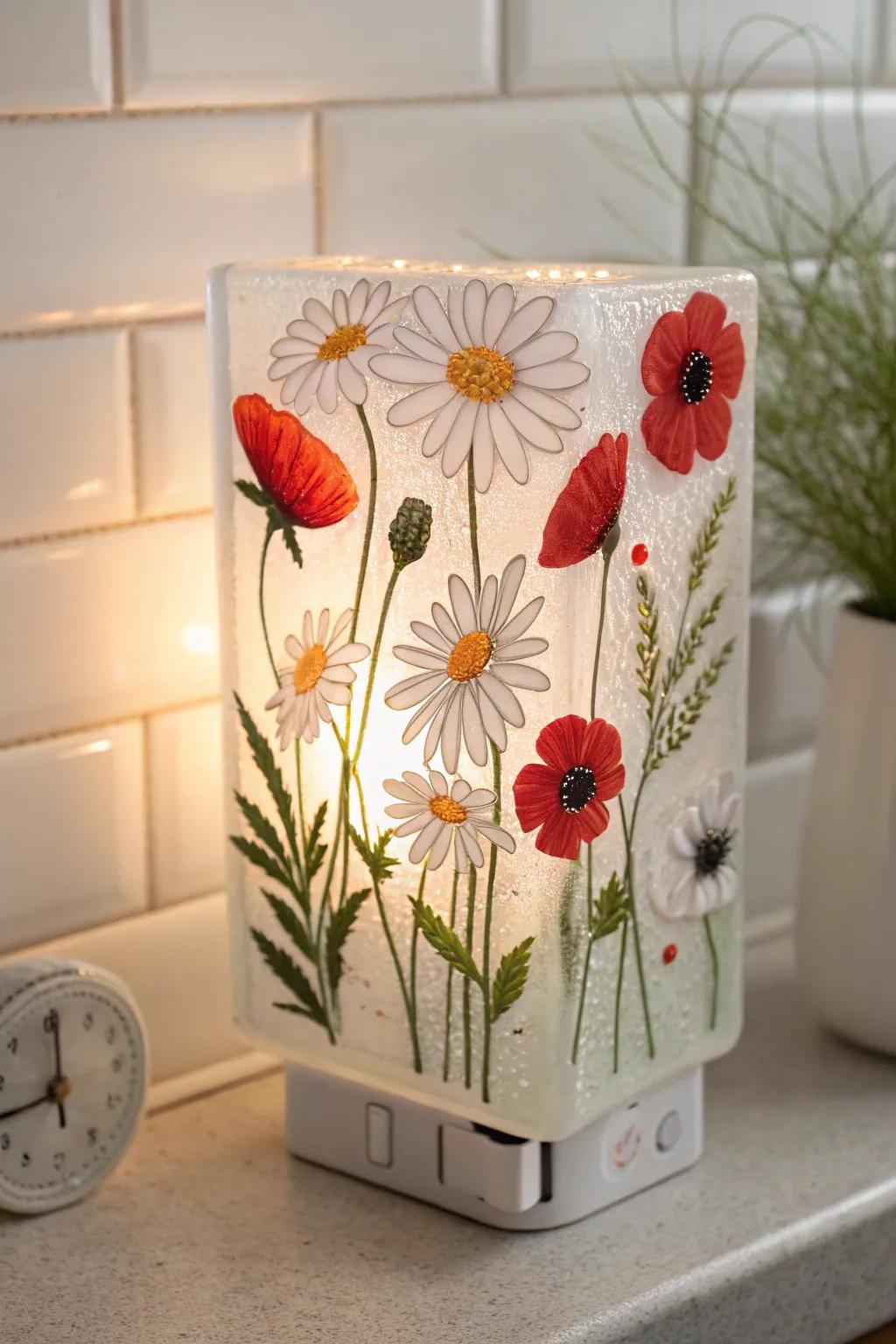 Brighten your space with floral beauty and calm serenity.