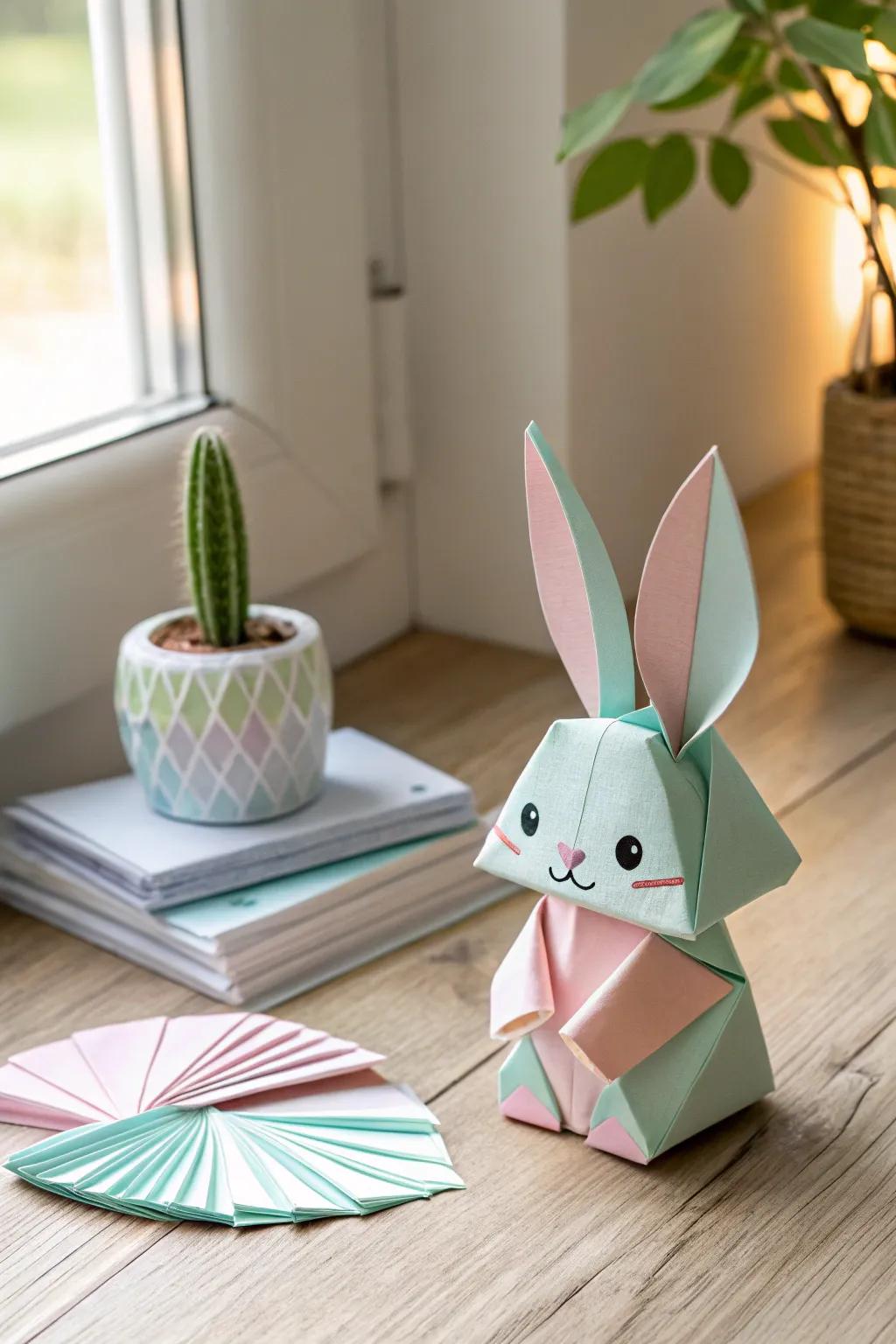 Create your own peaceful moment with kawaii paper folding art!