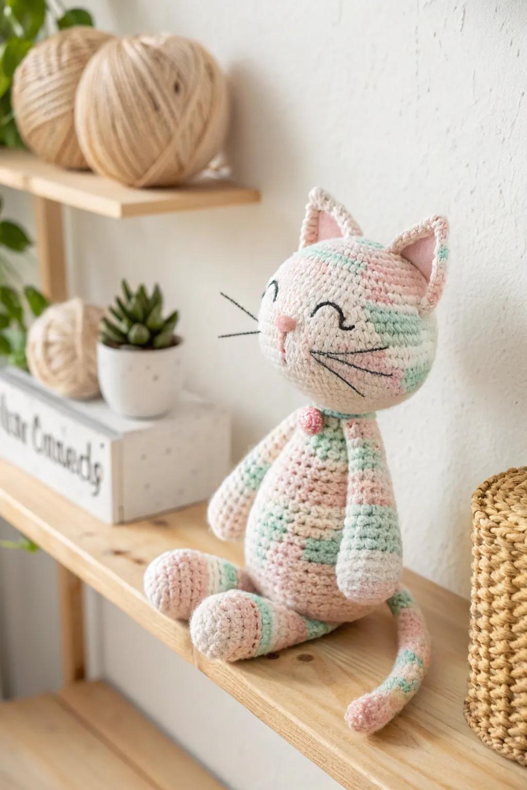 Celebrate imperfection with this charming kawaii cat figurine, a lovely addition to any minimalist decor!
