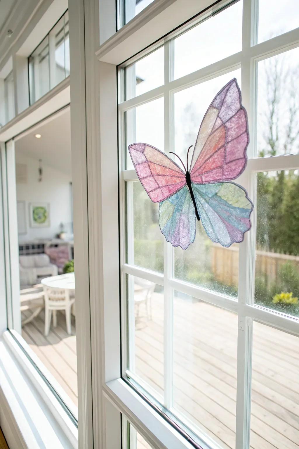 Capture the essence of spring using captivating flying insect window adornments that enable sunlight to illuminate your area.