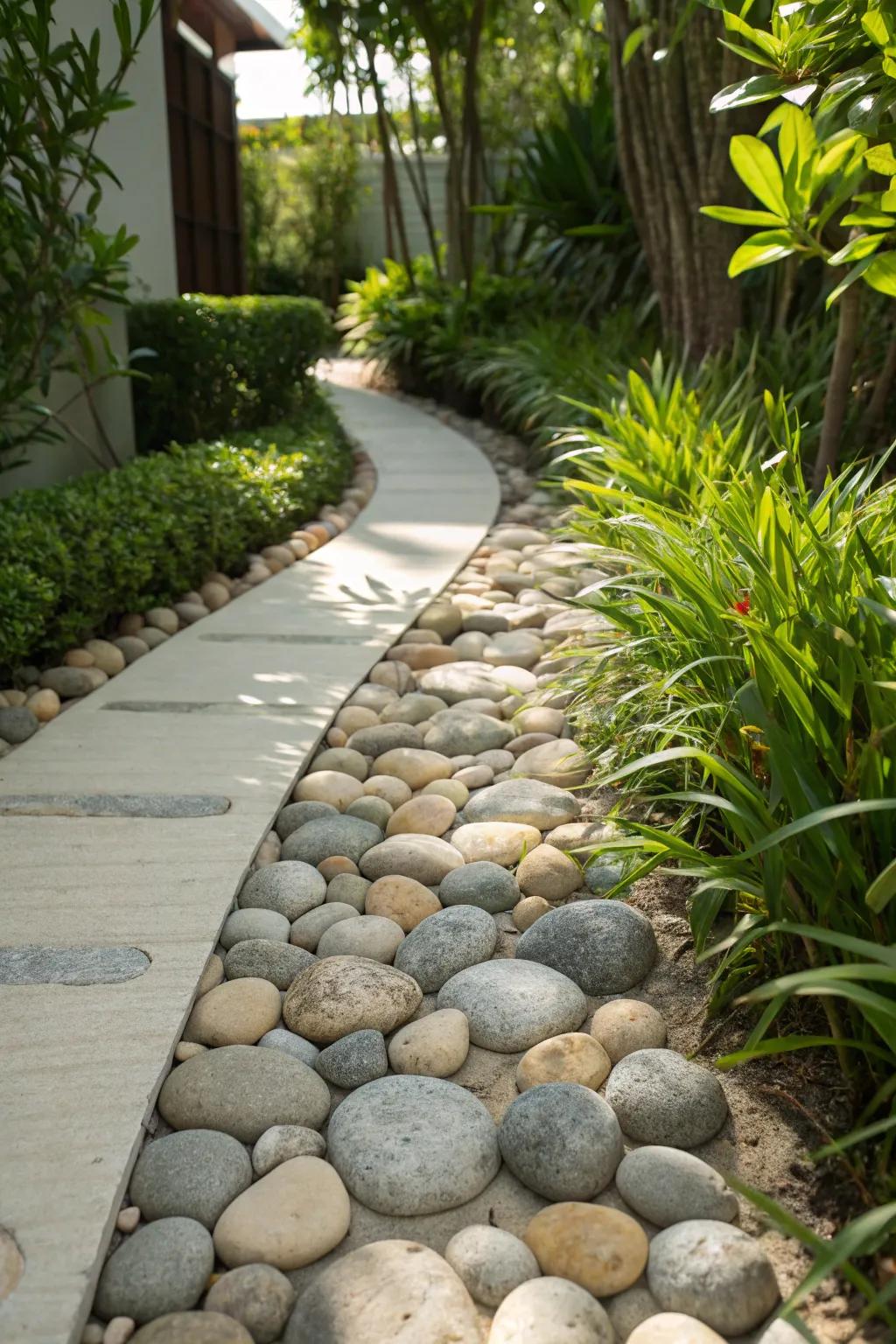 Design your personal whimsical journey using a delightful stone pathway.