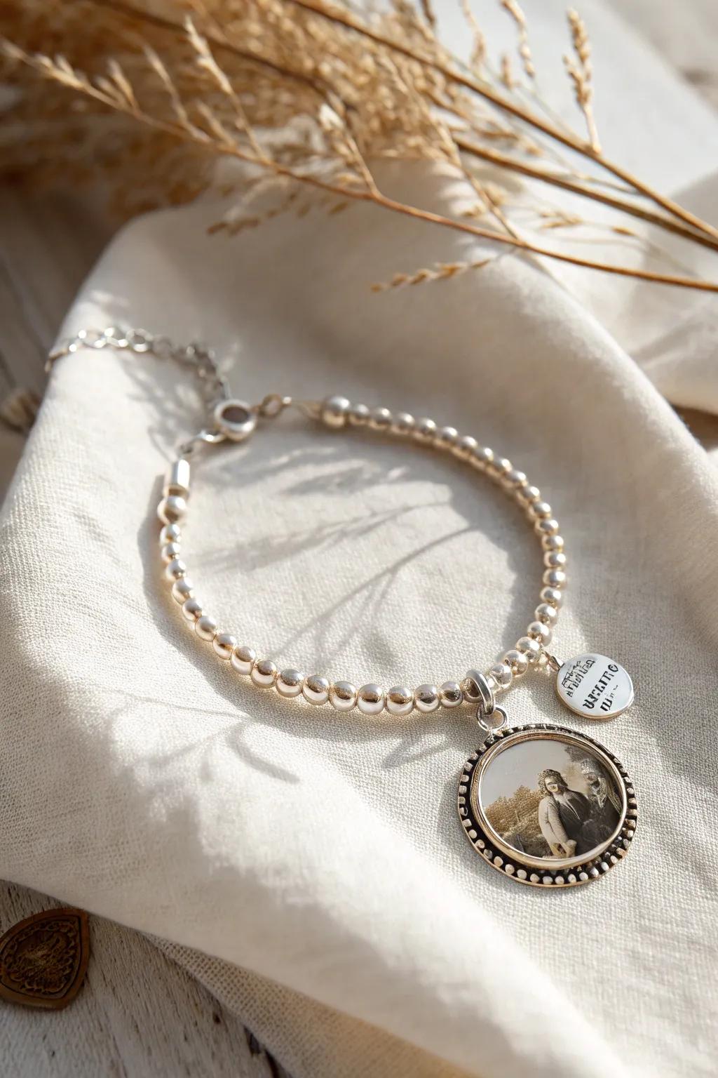 Showcase memories in style with elegant image jewelry charms.