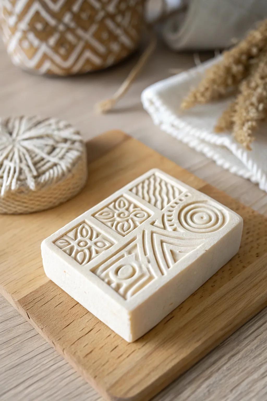 Abstract eraser stamps add a contemporary edge to your projects.