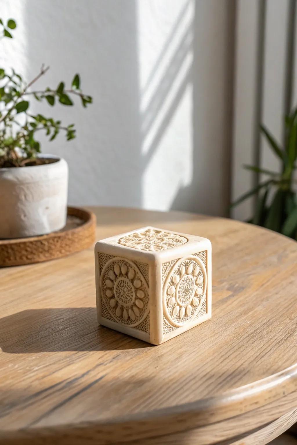 Transform your crafts with chic, custom stamp patterns.