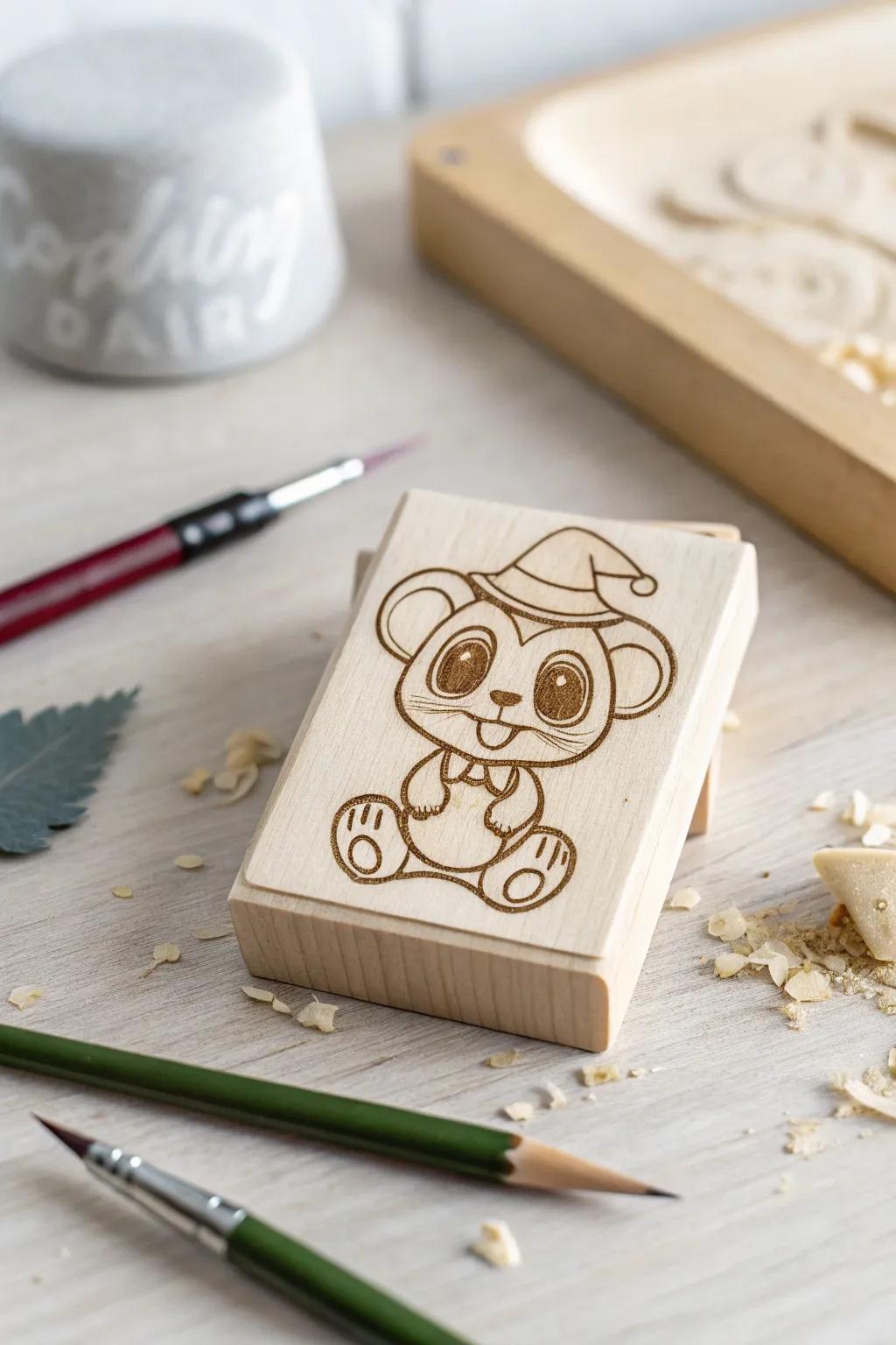 Bring your imagination to life with quirky cartoon stamps.