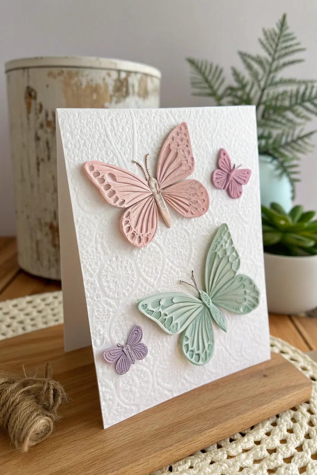 Experience nature's grace with every fold-explore the beauty of 3D butterfly cards.