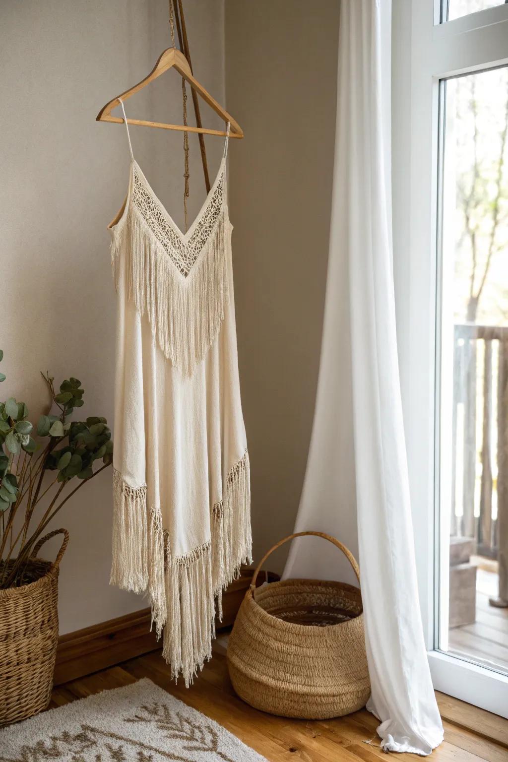 Add a bohemian flair with playful tassels.