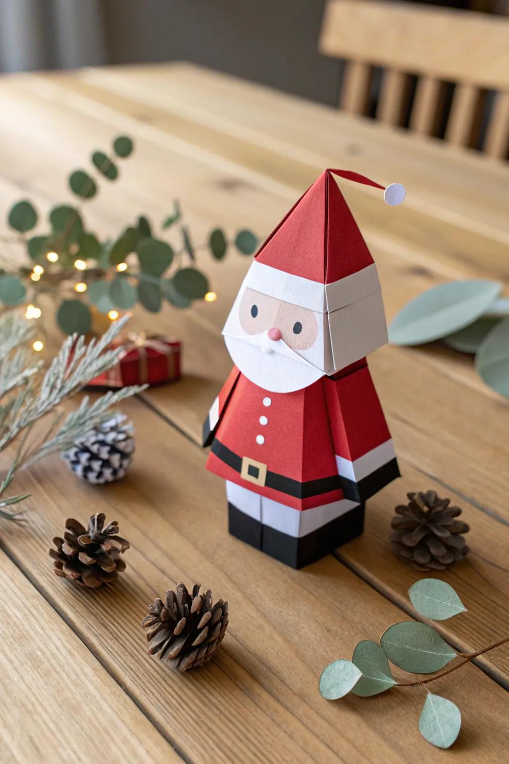 Create your own holiday enchantment with this delightful Santa Claus paper puppet!