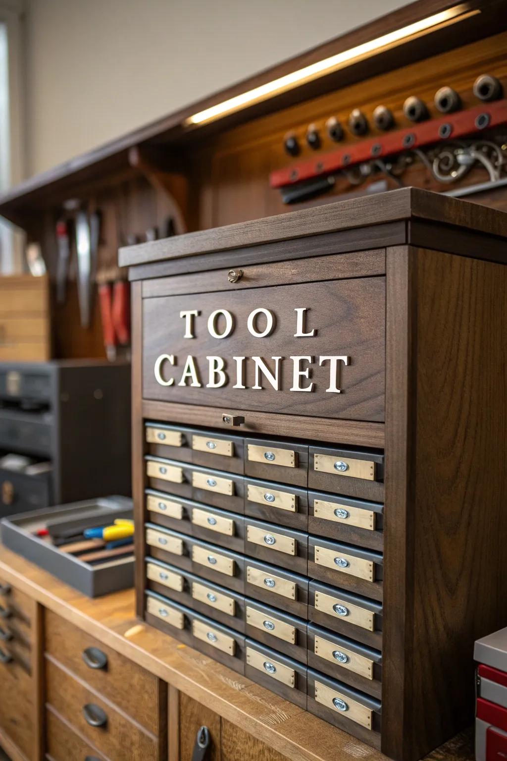 Crafted Order: Elevate your workshop with a touch of precision.