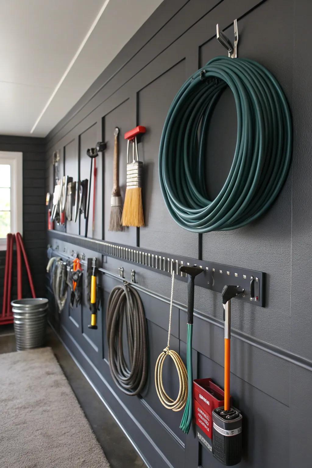 Maximize your workspace with stylish wall storage solutions.