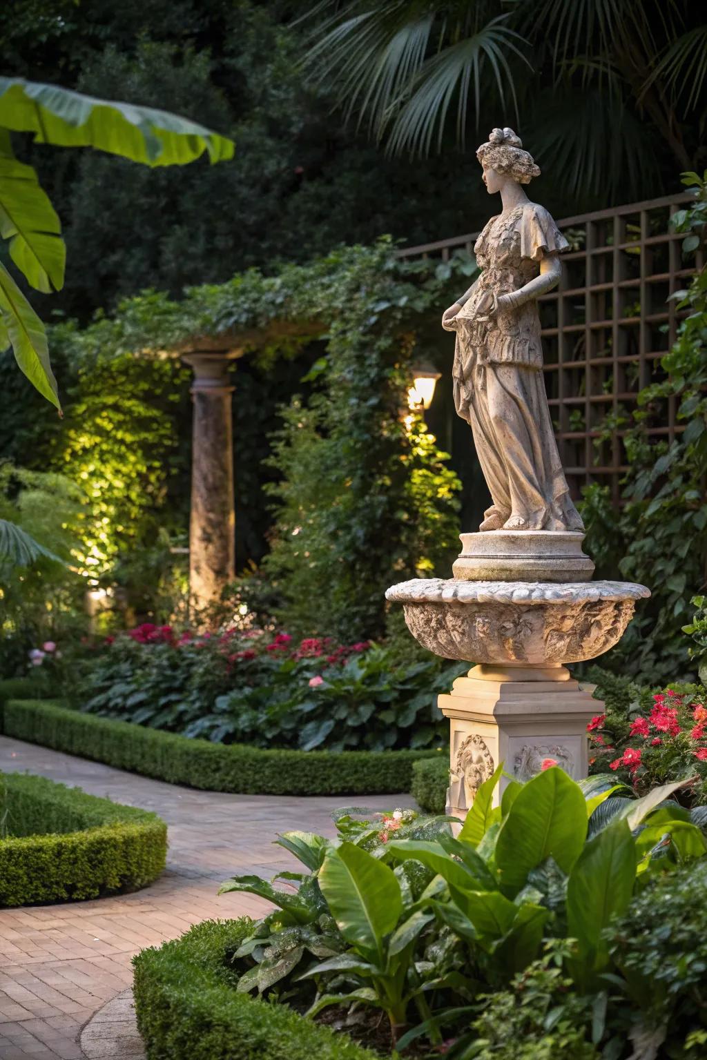 A unique centerpiece capturing attention.