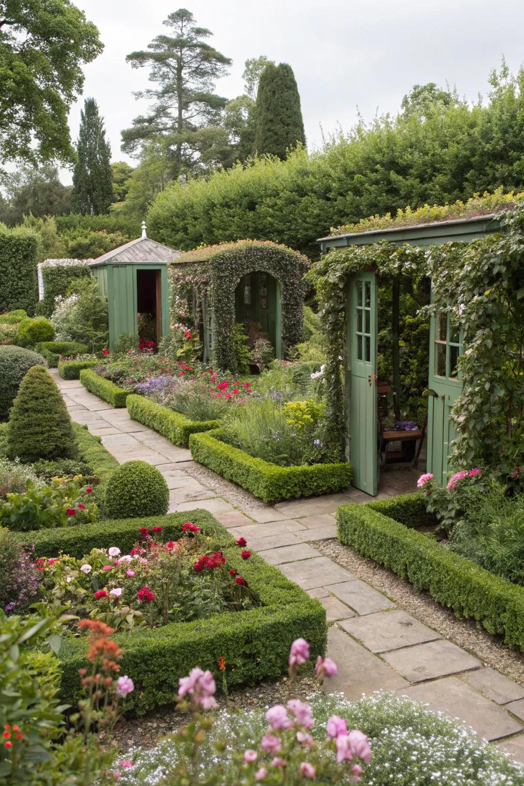 Garden zones offering diverse experiences.